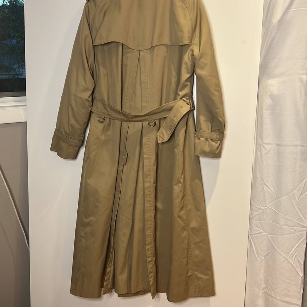 Vintage XL Burberry Mens Trench w/Full Wool Lining and Collar - Picture 5 of 16